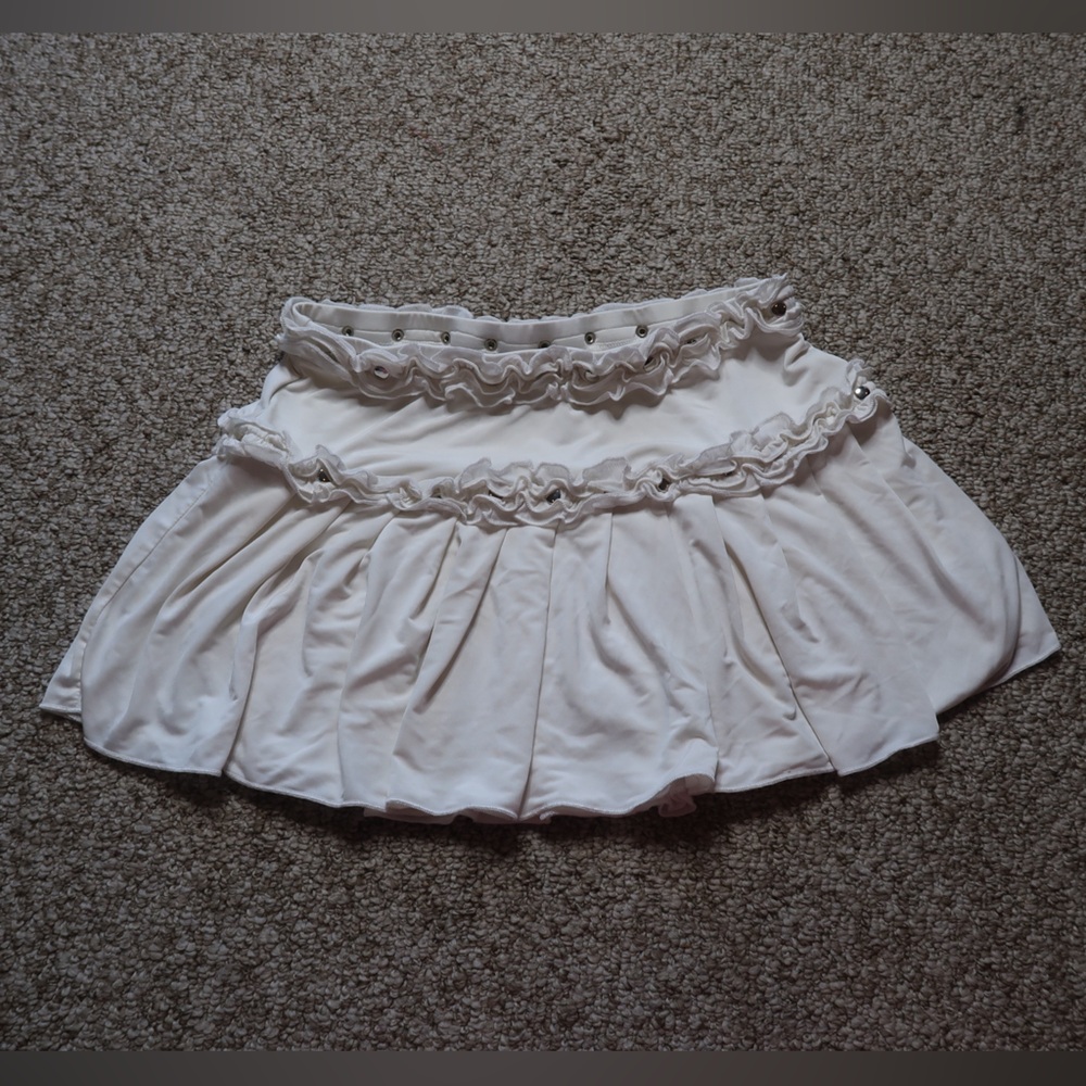 I.AM.GIA white poppi mini skirt